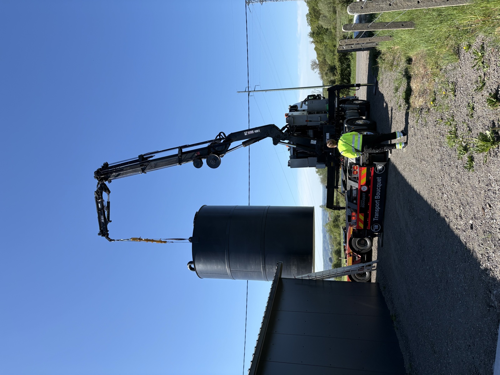 Montage van installatie op locatie