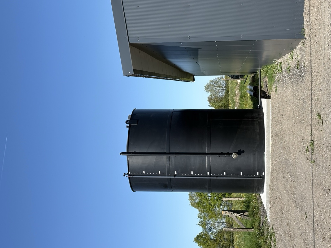 Enkelwandige kunststof opslagtank voor water en pekel